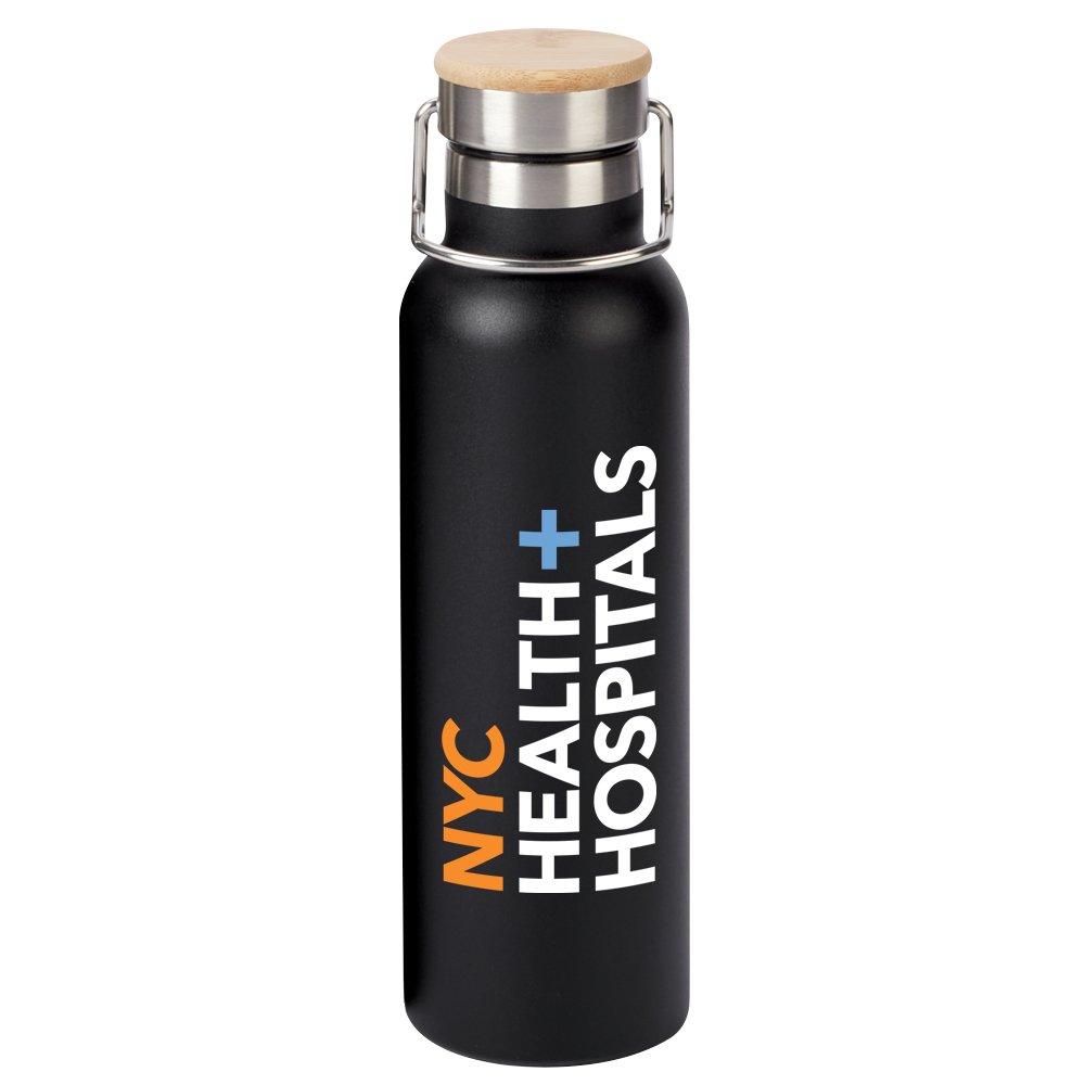Black Leland Stainless-Steel Vacuum Bottle 20-Oz. - Personalization Available