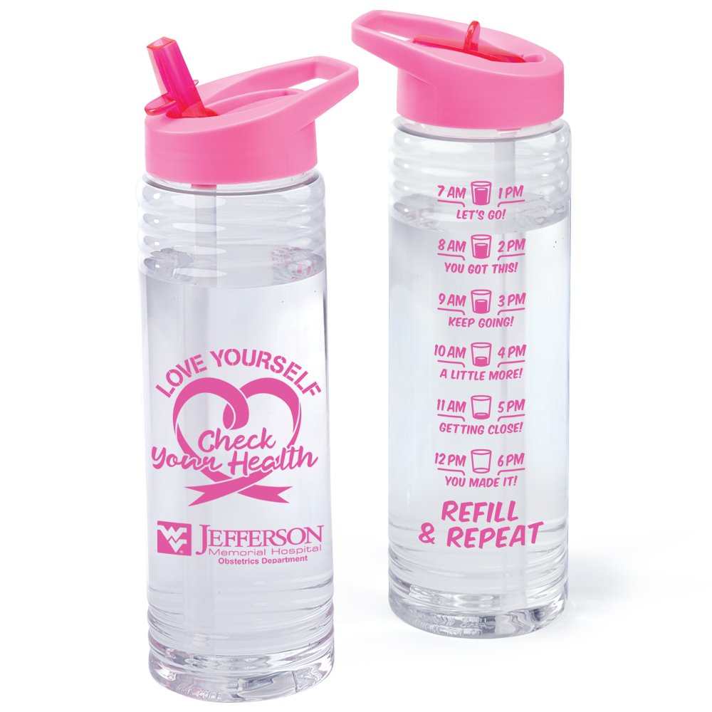 Love Yourself, Check Your Health Solara Water Bottle 24-Oz. - Personalization Available