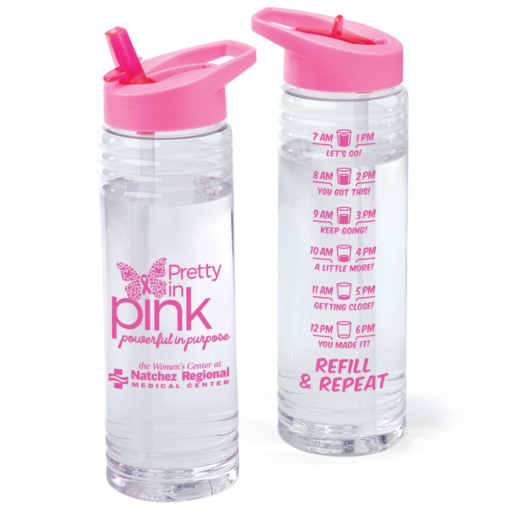 Pretty In Pink, Powerful In Purpose Solara Water Bottle 24-Oz. - Personalization Available
