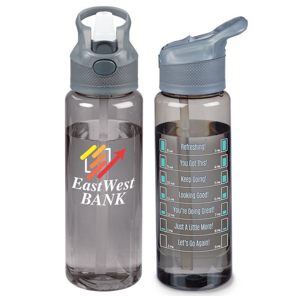 Smoke Wellness Water Bottle 32 oz. With Hydration Reminders - Personalization Available