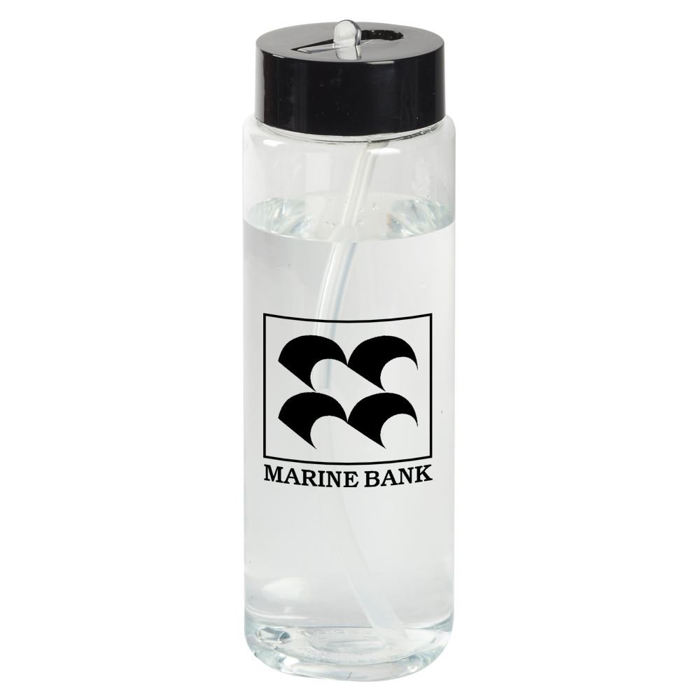 Jumbo Solara Water Bottle 32-Oz. with Black Lid - Personalization Available