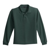 Port Authority&reg; Youth Silk Touch Long-Sleeve Polo - Personalization Available