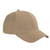 Big Accessories&reg; 6-Panel Brushed Twill Structured Cap - Personalization Available