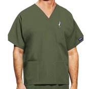 Cherokee Unisex V-Neck 3-Pocket Scrubs Top - Personalization Available