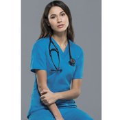 Dickies Women's V-Neck 2-Pocket Top - Personalization Available