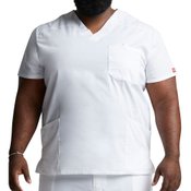 Dickies Men's V-Neck 3-Pocket Scrubs Top - Personalization Available