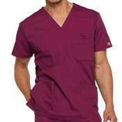 Dickies Men's V-Neck 3-Pocket Scrubs Top - Personalization Available