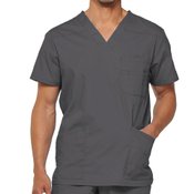Dickies Men's V-Neck 3-Pocket Scrubs Top - Personalization Available