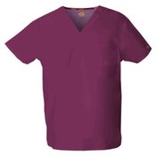 Dickies Unisex V-Neck 1-Pocket Scrubs Top - Personalization Available