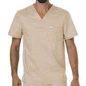 Cherokee Men's 1-Pocket Workwear Revolution V-Neck Scrubs Top - Personalization Available