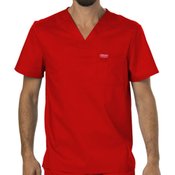 Cherokee Men's 1-Pocket Workwear Revolution V-Neck Scrubs Top - Personalization Available