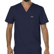 Cherokee Men's 1-Pocket Workwear Revolution V-Neck Scrubs Top - Personalization Available