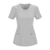 Cherokee Women's 3-Pocket Infinity Round Neck Scrubs Top - Personalization Available
