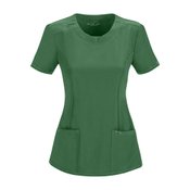 Cherokee Women's 3-Pocket Infinity Round Neck Scrubs Top - Personalization Available