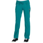 Cherokee Women's 4-Pocket Infinity Low-Rise Straight Leg Drawstring Scrubs Pants