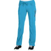 Cherokee Women's 4-Pocket Infinity Low-Rise Straight Leg Drawstring Scrubs Pants
