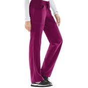 Cherokee Women's 4-Pocket Infinity Low-Rise Straight Leg Drawstring Scrubs Pants