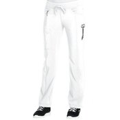 Cherokee Women's 4-Pocket Infinity Low-Rise Straight Leg Drawstring Scrubs Pants