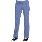 Cherokee Women's 4-Pocket Infinity Low-Rise Straight Leg Drawstring Scrubs Pants