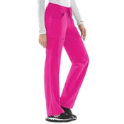 Cherokee Women's 4-Pocket Infinity Low-Rise Straight Leg Drawstring Scrubs Pants