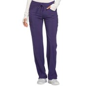 Cherokee Women's 4-Pocket Infinity Low-Rise Straight Leg Drawstring Scrubs Pants