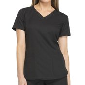 Dickies Women's 2-Pocket Dynamix V-Neck Scrubs Top - Personalization Available