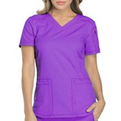 Dickies Women's 2-Pocket Dynamix V-Neck Scrubs Top - Personalization Available