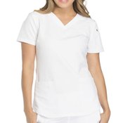 Dickies Women's 2-Pocket Dynamix V-Neck Scrubs Top - Personalization Available