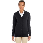 Harriton Ladies' Pilbloc&trade; V-Neck Button Cardigan Sweater