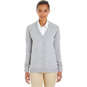 Harriton Ladies' Pilbloc&trade; V-Neck Button Cardigan Sweater