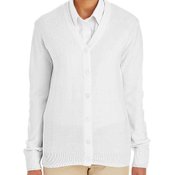 Harriton Ladies' Pilbloc&trade; V-Neck Button Cardigan Sweater