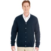 Harriton Men's Pilbloc&trade; V-Neck Button Cardigan Sweater