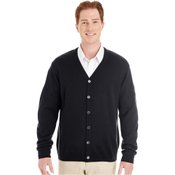 Harriton Men's Pilbloc&trade; V-Neck Button Cardigan Sweater