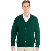 Harriton Men's Pilbloc&trade; V-Neck Button Cardigan Sweater