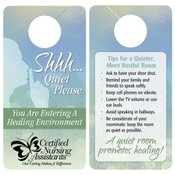 Shhh...Quiet Please: Keep Voices Down Door Hanger