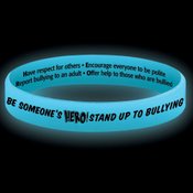 Be Someone's Hero! Stand Up To Bullying Two-Sided Silicone Bracelet