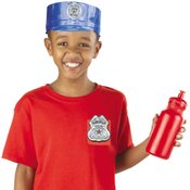 Silver Junior Officer Plastic Badge - Personalization Available