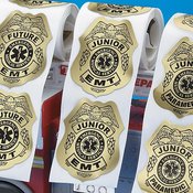 Junior EMT Gold-Foil Stickers-On-A-Roll