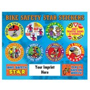 Bike Safety Star Stickers - Personalization Available