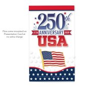 American Flag Lapel Pin With Presentation Card