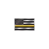 Flag With The Thin Gold Line Lapel Pin With Presentation Card