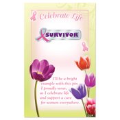 Survivor Awareness Lapel Pin With Presentation Card