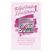 Pink The Symbol Of Hope The Color Of Strength Lapel Pin With Presentation Card