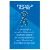 Metal Blue Ribbon Lapel Pin Pack