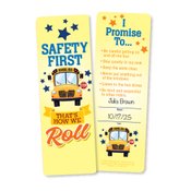 School Bus Safety Themed Bookmark Assortment Pack