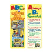 School Bus Safety Themed Bookmark Assortment Pack