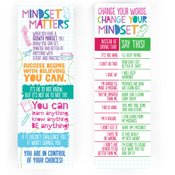 Growth Mindset Bookmark/Poster Set