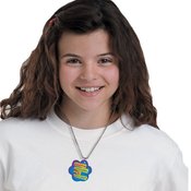 Positive Attitudes Will Succeed! PAWS Laminated Award Tag With 24" Chain