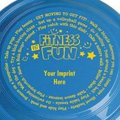 Fitness Is Fun 9" High Flyer Discs - Personalization Available