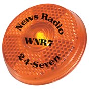 Round Blinking Light With Back Clip - Personalization Available